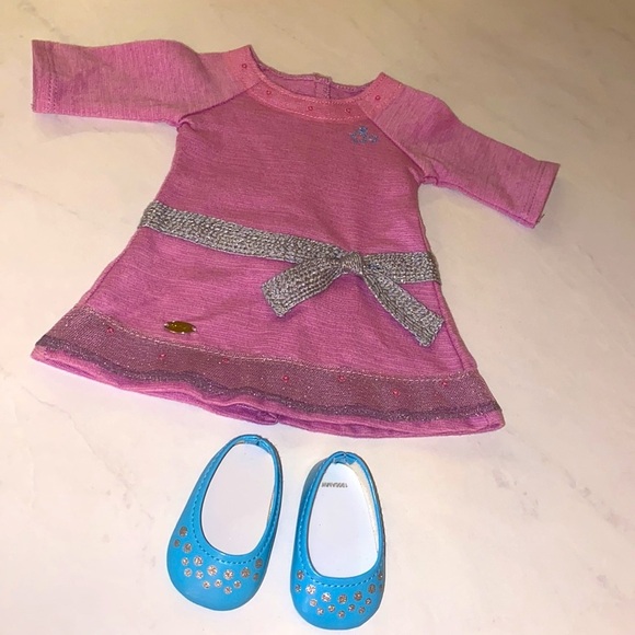 American Girl 18” doll clothing & shoes accessories set pink purple silver blue‌ - Picture 9 of 12